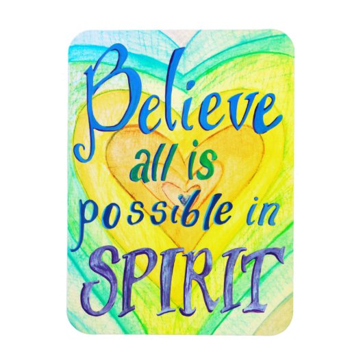 Rainbow Hearts Spirit Prayer Magnet Magneet (Verticaal)