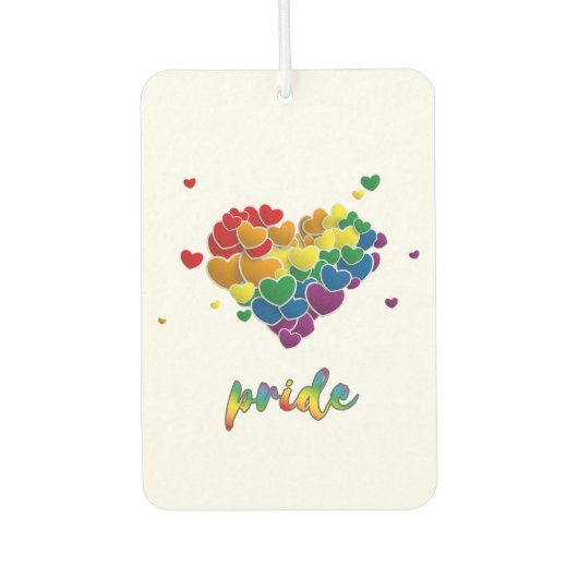 Rainbow Hearts Splash Pride Luchtverfrisser (Voorkant)