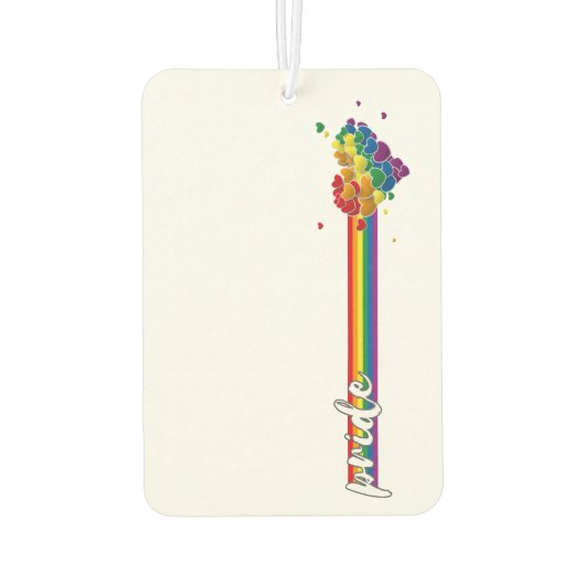 Rainbow Hearts Splash Pride Luchtverfrisser (Achterkant)
