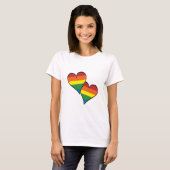 Rainbow Hearts T-Shirt (Voorkant volledig)