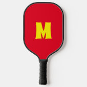 Rainbow Hearts Two Sided Monogram Pickleball Paddle (Achterkant)