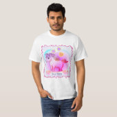 Rainbow Hearts Unicorn T-shirt (Voorkant volledig)