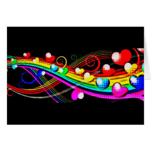 Rainbow Hearts-Wenskaart