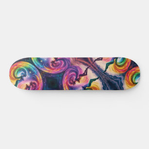 Rainbow Heaven Cosmic Galaxy Vrouwelijke Energie S Persoonlijk Skateboard