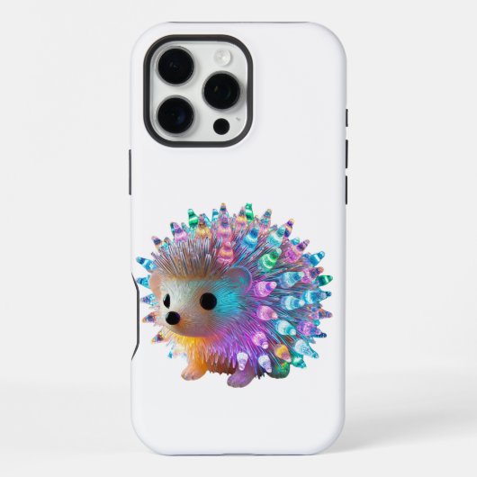 Rainbow Hedgehog Delight iPhone Hoesje (Achterkant)