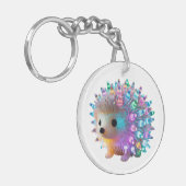 Rainbow Hedgehog Delight Sleutelhanger (Voorkant Links)