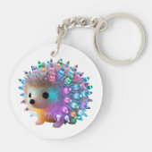 Rainbow Hedgehog Delight Sleutelhanger (Achterkant)
