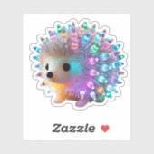 Rainbow Hedgehog Delight Sticker (Vel)