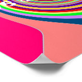Rainbow heeft een mooie dag Groovy psychedelische Poster (Hoek)