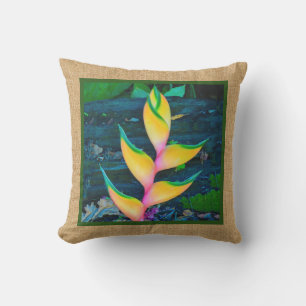 Rainbow Heliconia Hawaiian Reversible Outdoor Buitenkussen