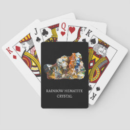 Rainbow Hematiet Crystal Pokerkaarten