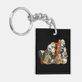 Rainbow Hematiet Crystal Sleutelhanger (Voorkant Links)