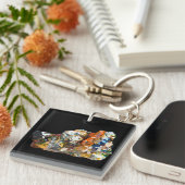 Rainbow Hematiet Crystal Sleutelhanger (Voorkant Rechts)