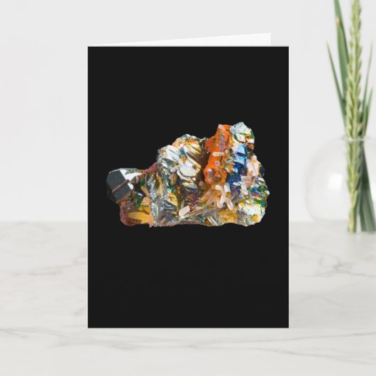 Rainbow Hematite Crystal Eigen Tekst Kaart toevoeg (Voorkant)