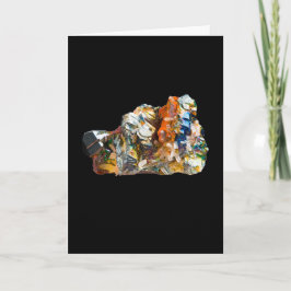 Rainbow Hematite Crystal Eigen Tekst Kaart toevoeg