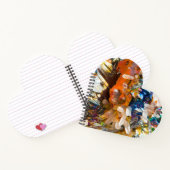 Rainbow Hematite Crystal Heart Notitieblok Valenti Notitieboek (Binnen)