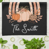 Rainbow Herfst Pumpkins Keuken Thanksgiving in het Theedoek (Gevouwen)