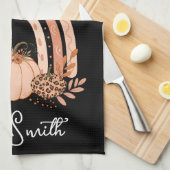 Rainbow Herfst Pumpkins Keuken Thanksgiving in het Theedoek (Quarter Fold)