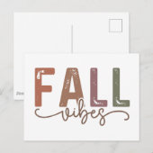 Rainbow Herfst Vibes Briefkaart (Voorkant / Achterkant)