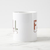 Rainbow Herfst Vibes Grote Koffiekop (Voorkant)