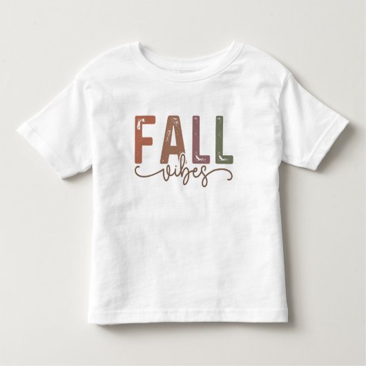 Rainbow Herfst Vibes Kinder Shirts (Voorkant)