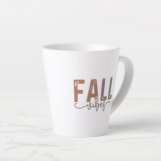 Rainbow Herfst Vibes Latte Mok (Rechterhoek)