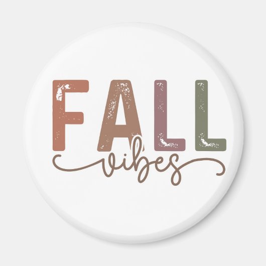 Rainbow Herfst Vibes Magneet (Voorkant)