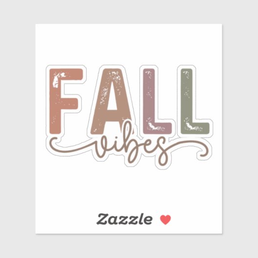 Rainbow Herfst Vibes Sticker (Vel)