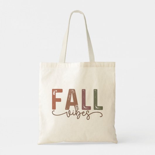 Rainbow Herfst Vibes Tote Bag (Achterkant)