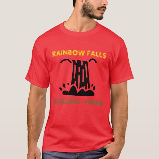 RAINBOW HERFSTEN BIG ISLAND HAWAII T-SHIRT (Voorkant)