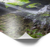 Rainbow-Herfsten en cascade, Watkins Glen, New Yor Foto Afdruk (Hoek)