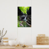 Rainbow-Herfsten en cascade, Watkins Glen, New Yor Poster (Keuken)