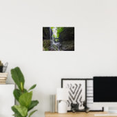 Rainbow-Herfsten en cascade, Watkins Glen, New Yor Poster (Thuiskantoor)