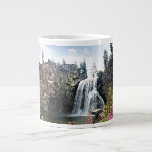 Rainbow Herfsten Waterfall - Devils Postpile - Sie Grote Koffiekop (Voorkant)