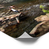 Rainbow Herfsten Waterfall - Devils Postpile - Sie Poster (Hoek)