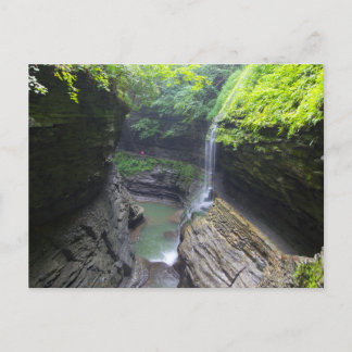 Rainbow Herfsten, Watkins Glen State Park, New Yor Briefkaart