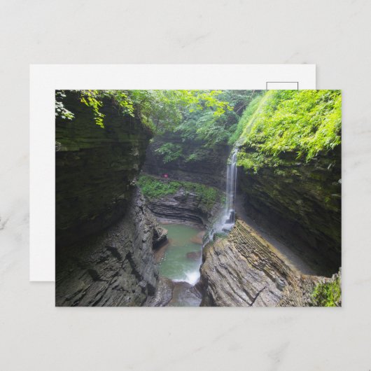 Rainbow Herfsten, Watkins Glen State Park, New Yor Briefkaart (Voorkant / Achterkant)