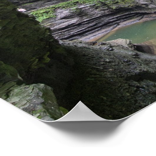 Rainbow-Herfsten, Watkins Glen State Park, New Yor Poster (Hoek)