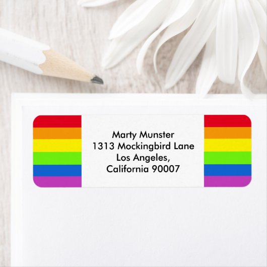 RAINBOW het etiket van het de pride terugkeer adre (Insitu)