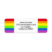 RAINBOW het etiket van het de pride terugkeer adre (Voorkant)