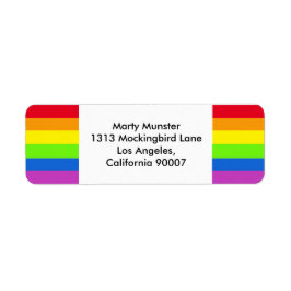 RAINBOW het etiket van het de pride terugkeer adre