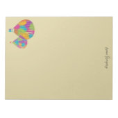 Rainbow Hete Luchtballonnen Schrijfpapier Notitieblok (Voorkant)