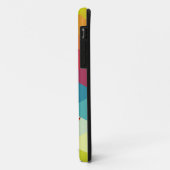 Rainbow Hexagon Pattern en Monogram 2 Case-Mate iPhone Case (Achterkant/links)