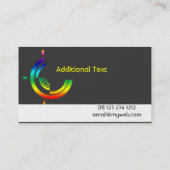 Rainbow Hi-Tech Tri Company Logo Branding Visitekaartje (Achterkant)