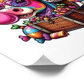 Rainbow Highland Koe Halloween Poster (Hoek)