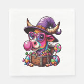 Rainbow Highland Koe Halloween Servet (Voorkant)