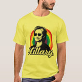Rainbow Hillary Clinton 2016 - Cool Clinton - LGB T-shirt (Voorkant)