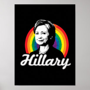 Rainbow Hillary - LGBT-beleid - Poster