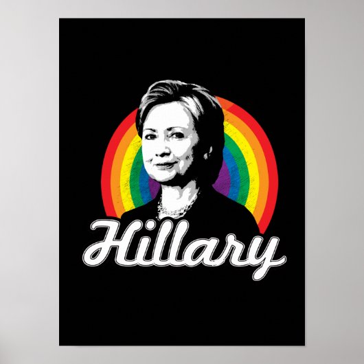 Rainbow Hillary - LGBT-beleid - Poster (Voorkant)