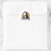 Rainbow Hillary - LGBT-beleid - Ronde Sticker (Tas)